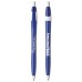 Custom Printed Sidekick Retractable Ballpoint Pens - Blue/White