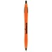 Custom Printed Sidekick Retractable Ballpoint Pens - Orange/Black