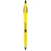 Custom Printed Sidekick Retractable Ballpoint Pens - Yellow/Black