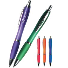 Custom Printed Allure Translucent Retractable Grip Ballpoint Pens