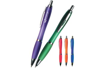 Custom Printed Allure Translucent Retractable Grip Ballpoint Pens