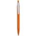 Custom Printed Cambria Retractable Ballpoint Pens - Orange/White
