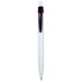 Custom Printed Cambria Retractable Ballpoint Pens - White/Black