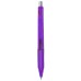 Custom Printed Tahiti Translucent Retractable Gel Ink Pens - Purple