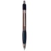 Custom Printed Glory Retractable Translucent Grip Ballpoint Pens - Black