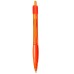 Custom Printed Glory Retractable Translucent Grip Ballpoint Pens - Orange