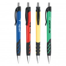 Custom Printed Wizard Retractable Grip Ballpoint Pens Custom Printed Wizard Retractable Grip Ballpoint Pens