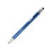 Custom Laser Engraved Hampton Stylus Metal Retractable Ballpoint Pens - Blue