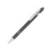 Custom Laser Engraved Chester Stylus Soft Touch Metal Ballpoint Pens - Gray