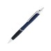 Custom Laser Engraved Forte Soft Touch Metal Retractable Ballpoint Pens - Blue