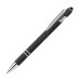 Custom Laser Engraved Chester Stylus Soft Touch Metal Ballpoint Pens - Black Custom Laser Engraved Chester Stylus Soft Touch Metal Ballpoint Pens - Black