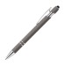 Custom Laser Engraved Chester Stylus Soft Touch Metal Ballpoint Pens - Gray Custom Laser Engraved Chester Stylus Soft Touch Metal Ballpoint Pens - Gray