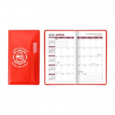 Custom Printed Translucent Vinyl Academic Pocket Planners With Pen