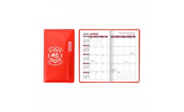 Custom Printed Translucent Vinyl Academic Pocket Planners With Pen Custom Printed Translucent Vinyl Academic Pocket Planners With Pen
