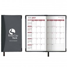 Custom Printed "Ascot" 2-Tone Soft Vinyl Cover Academic Pocket Planners
