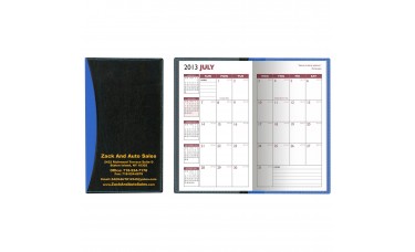 Custom Printed "Geneva" 2-Tone Soft Vinyl Cover Academic Pocket Planners Custom Printed "Geneva" 2-Tone Soft Vinyl Cover Academic Pocket Planners