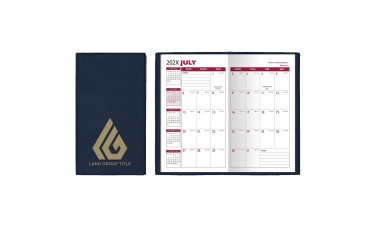 Custom Printed "Ireland" Soft Cover Sewn Vinyl Academic Pocket Planners Custom Printed "Ireland" Soft Cover Sewn Vinyl Academic Pocket Planners