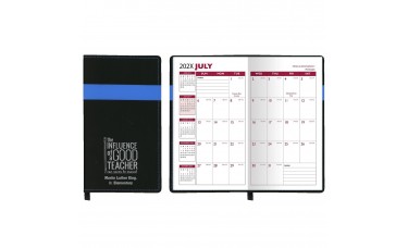 Custom Printed "Joliett" 2-Tone Soft Vinyl Cover Academic Pocket Planners