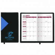 Custom Printed "Keystone" 2-Tone Soft Vinyl Cover Academic Pocket Planners