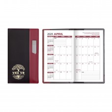 Custom Printed "Lafayette" 2-Tone Soft Vinyl Cover Academic Pocket Planners With Pen