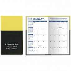 Custom Printed "France" 2-Tone Soft Vinyl Cover Monthly Pocket Planners