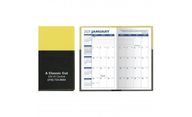 Custom Printed "France" 2-Tone Soft Vinyl Cover Monthly Pocket Planners Custom Printed "France" 2-Tone Soft Vinyl Cover Monthly Pocket Planners
