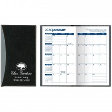 Custom Printed "Geneva" 2-Tone Soft Vinyl Cover Monthly Pocket Planners