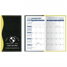 Custom Printed "Holland" 2-Tone Soft Vinyl Cover Monthly Pocket Planners