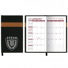 Custom Printed "Joliett" 2-Tone Soft Vinyl Cover Monthly Pocket Planners