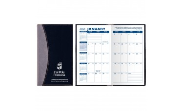 Custom Printed "Normandy" 2-Tone Soft Vinyl Cover Monthly Pocket Planners