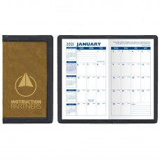 Custom Printed "Tuscany" 2-Tone Soft Vinyl Cover Monthly Pocket Planners