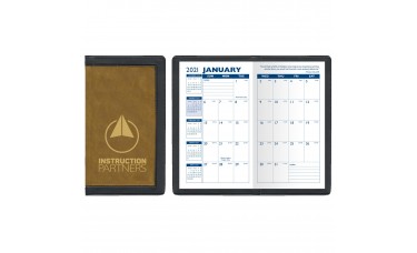 Custom Printed "Tuscany" 2-Tone Soft Vinyl Cover Monthly Pocket Planners Custom Printed "Tuscany" 2-Tone Soft Vinyl Cover Monthly Pocket Planners