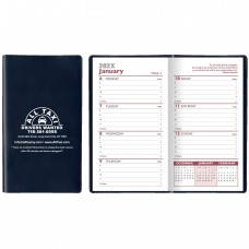 Custom Printed Castilian Soft Touch Vinyl Weekly Pocket Planners