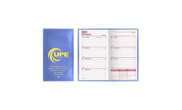 Custom Printed Translucent Vinyl Weekly Pocket Planners Custom Printed Translucent Vinyl Weekly Pocket Planners