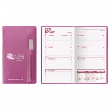Custom Printed Translucent Vinyl Weekly Pocket Planners With Pen