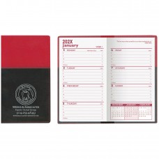 Custom Printed "France" 2-Tone Soft Vinyl Cover Weekly Pocket Planners