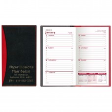Custom Printed "Geneva" 2-Tone Soft Vinyl Cover Weekly Pocket Planners