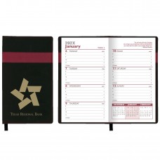 Custom Printed "Joliett" 2-Tone Soft Vinyl Cover Weekly Pocket Planners