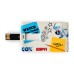 Custom Printed Full Color Business Card / Credit Card Flip USB Flash Drives