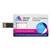 Custom UV Printed Full Color Metal Business Card / Credit Card Flip USB Flash Drives