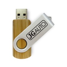 Custom Screen Printed Wooden Swivel USB Flash Drives