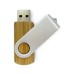 Custom Full Color UV Printed Wooden Swivel USB Flash Drives  - Carbonized Bamboo