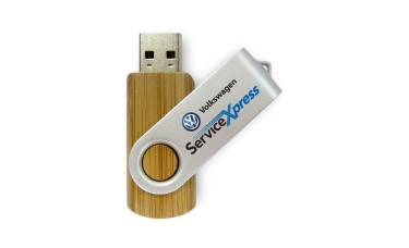 Custom Full Color UV Printed Wooden Swivel USB Flash Drives 