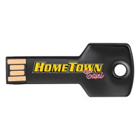 Custom Full Color UV Printed Key-Shaped USB Flash Drives