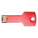 Custom Full Color UV Printed Key-Shaped USB Flash Drives - Red (PMS 186)