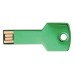 Custom Full Color UV Printed Key-Shaped USB Flash Drives - Green (PMS 355)