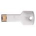 Custom Screen Printed Key-Shaped USB Flash Drives - Silver (PMS 877)