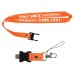 Custom Screen Printed Lanyard & USB Flash Drives - Orange (PMS 021)