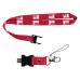 Custom Screen Printed Lanyard & USB Flash Drives - Red (PMS 186)