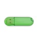 Custom Full Color Digitally Printed Oval Transparent Capped USB Flash Drives - Green (PMS 360)